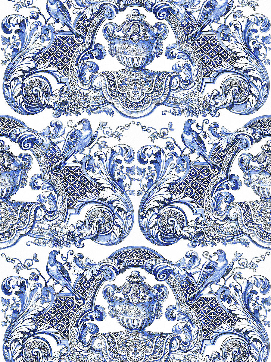 William & Mary Print - Blue