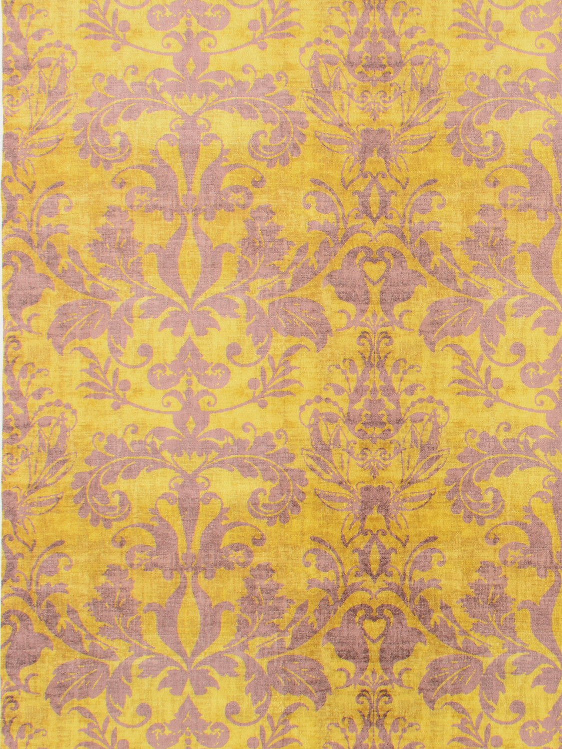 Palace Damask Printed Velvet - Citron - Scalamandre Fabric