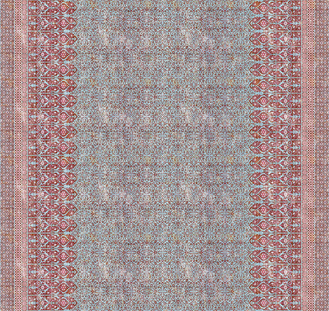 Sultan Printed Velvet - Red