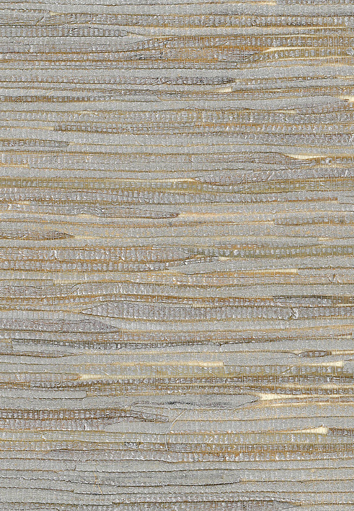 Seabrook Designs NA205 Natural Resource Java Grass Grasscloth  Wallpaper Metallic Silver, Off White