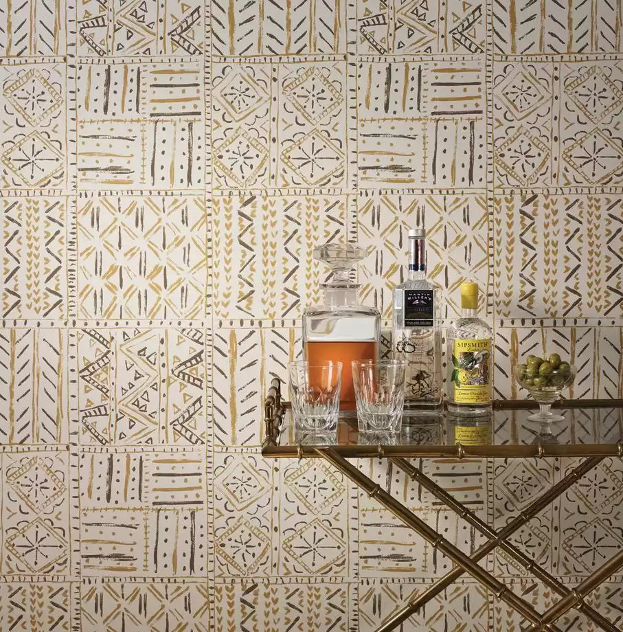 Ashdown Cloisters Indigo/Blue - Nina Campbell - NCW4391-04 Wallcovering