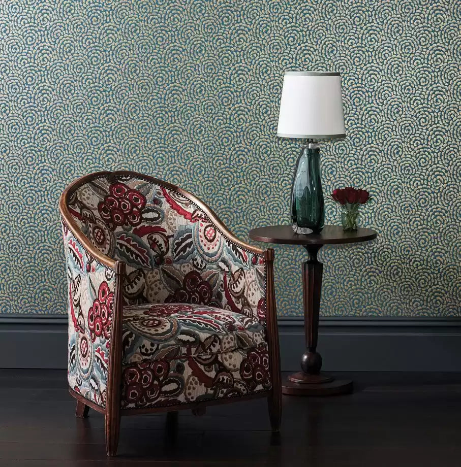 Ashdown Kingsley Silver/Ivory - Nina Campbell - NCW4395-04 Wallcovering