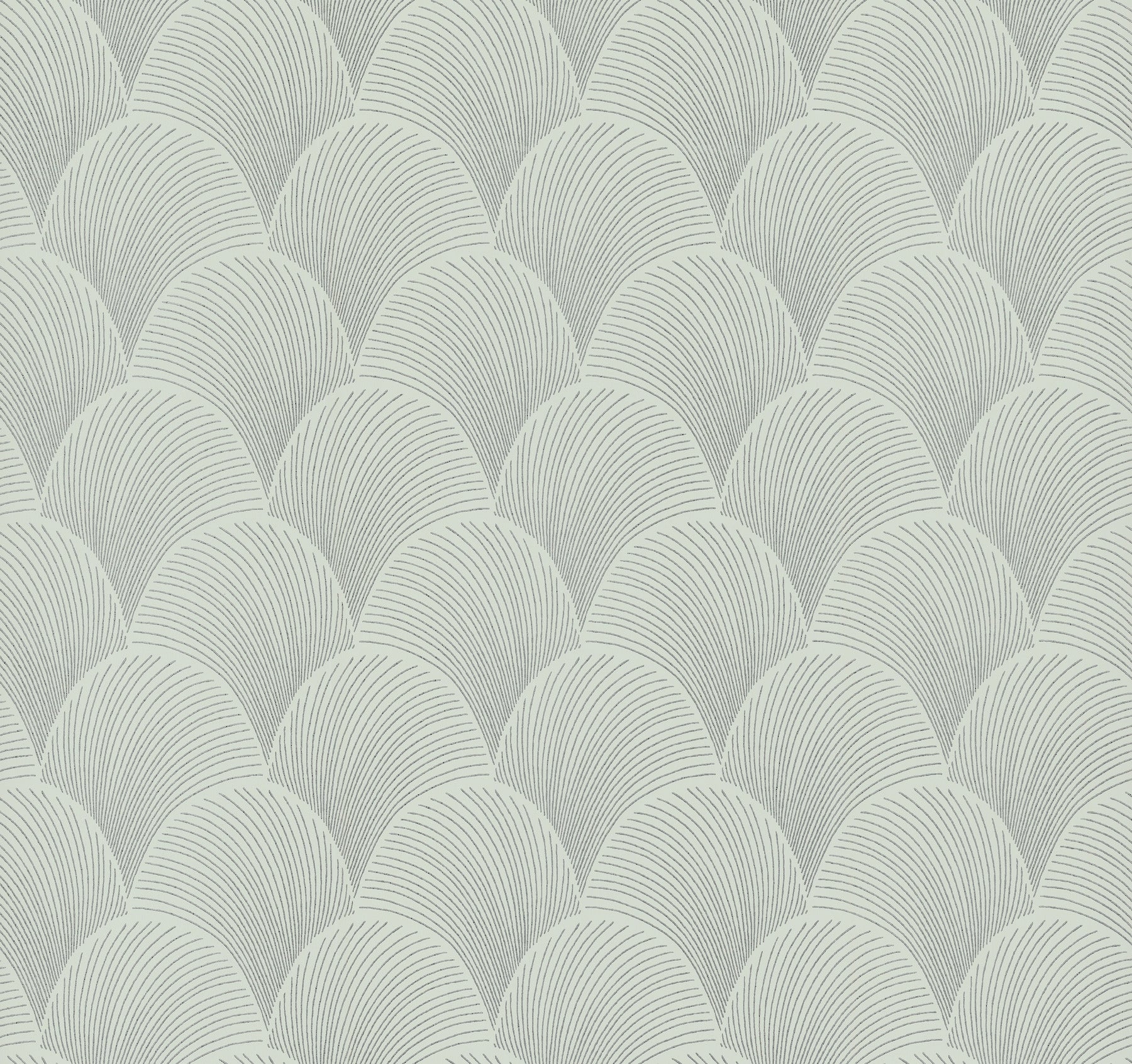 Metallic Scallop Wallpaper - Light Green - York Wallcoverings - NT6106