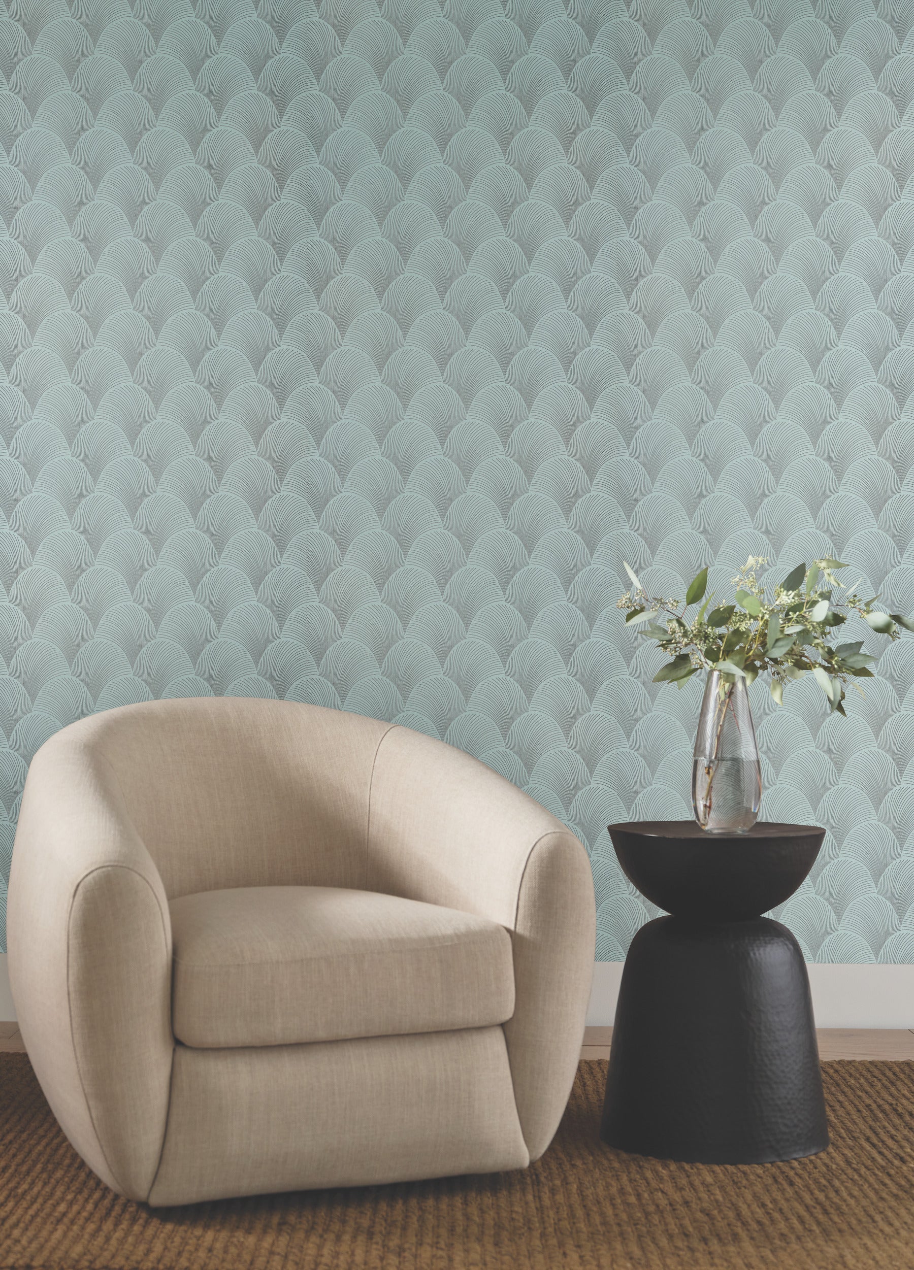 metallic-scallop-wallpaper-blue-pearl-york-wallcoverings-nt6108