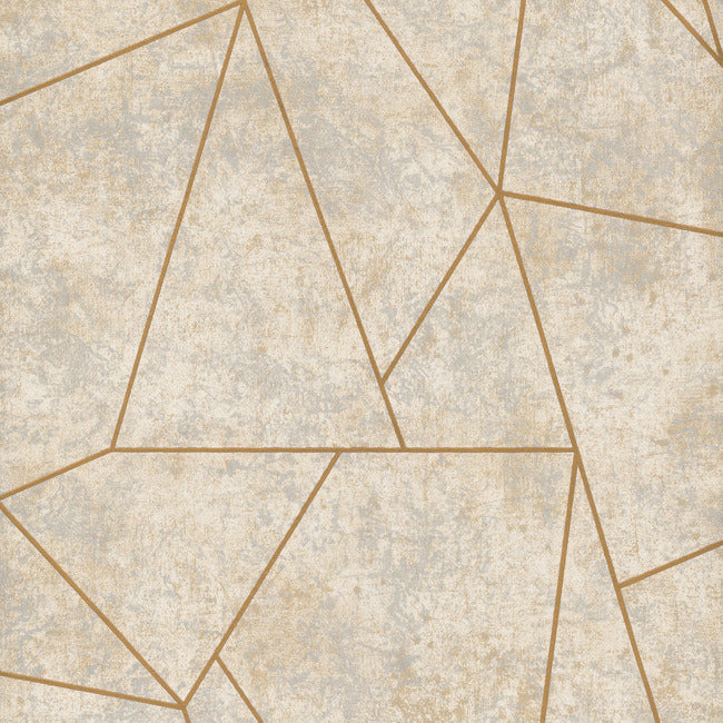 Nazca Wallpaper - Neutral/Gold - York Wallcoverings - NW3504