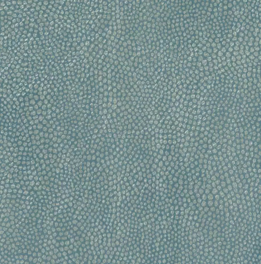 Metropolis Vinyls 3 Mako Teal/Gilver - Osborne & Little - W6331-10 Wallcovering