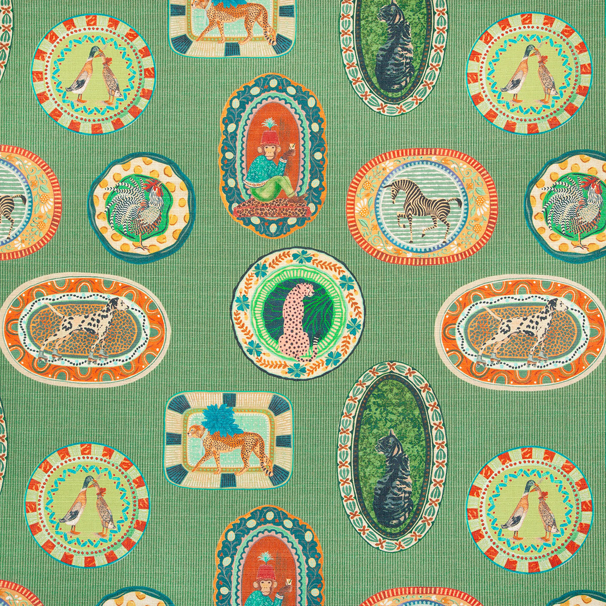 p6870-menagerie-emerald-pindler - Pindler Fabric
