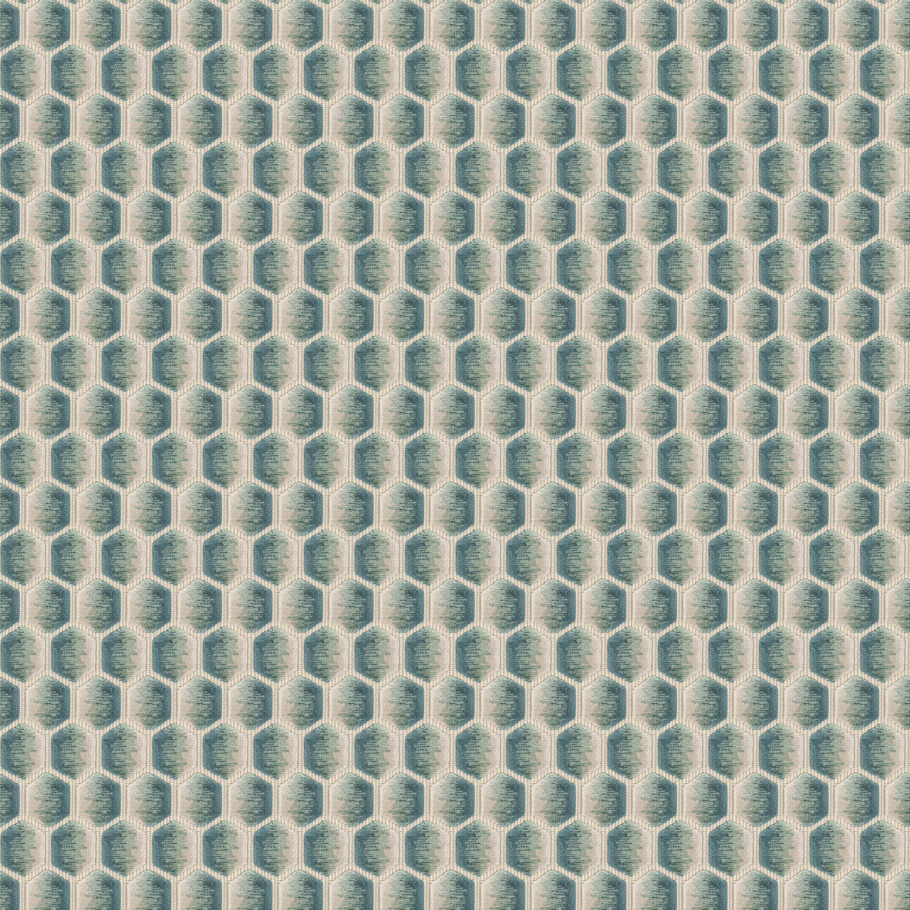 Porza 3 Turquoise by Stout Fabric