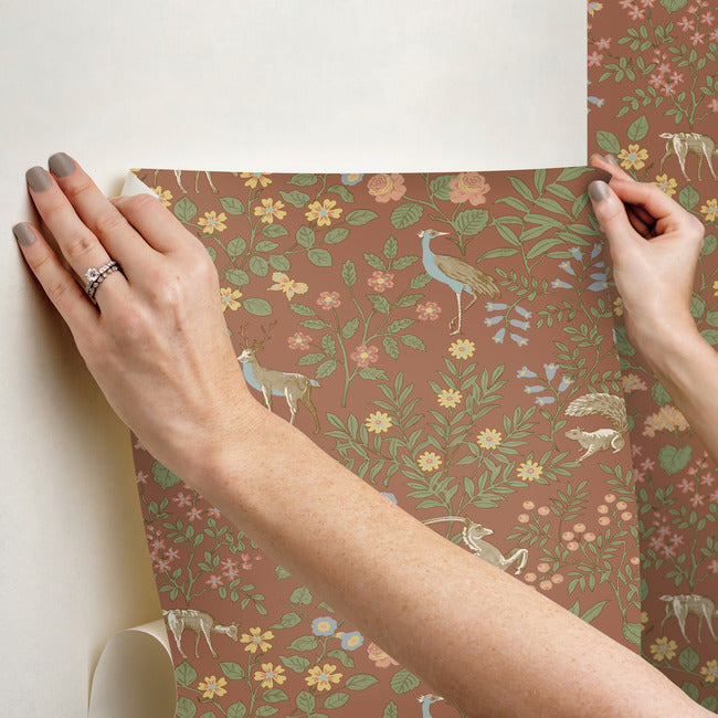 woodland-floral-premium-peel-stick-wallpaper-rust-york-wallcoverings-psw1438rl