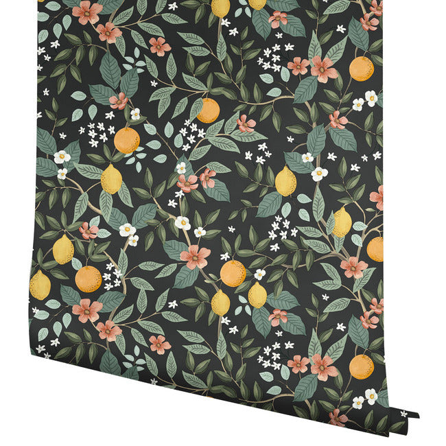 citrus-grove-premium-peel-stick-wallpaper-black-york-wallcoverings-psw1482rl