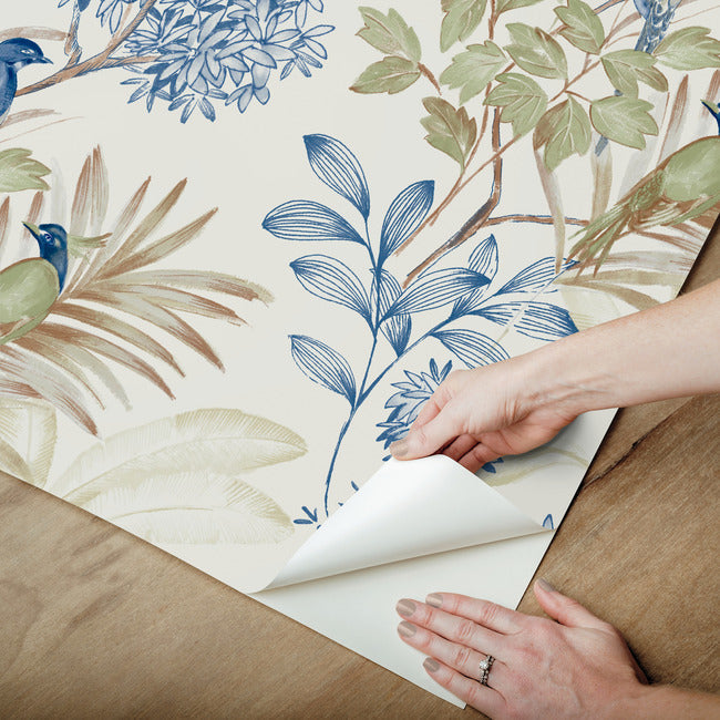 handpainted-songbird-peel-and-stick-wallpaper-green-blue-york-wallcoverings-psw1518rl