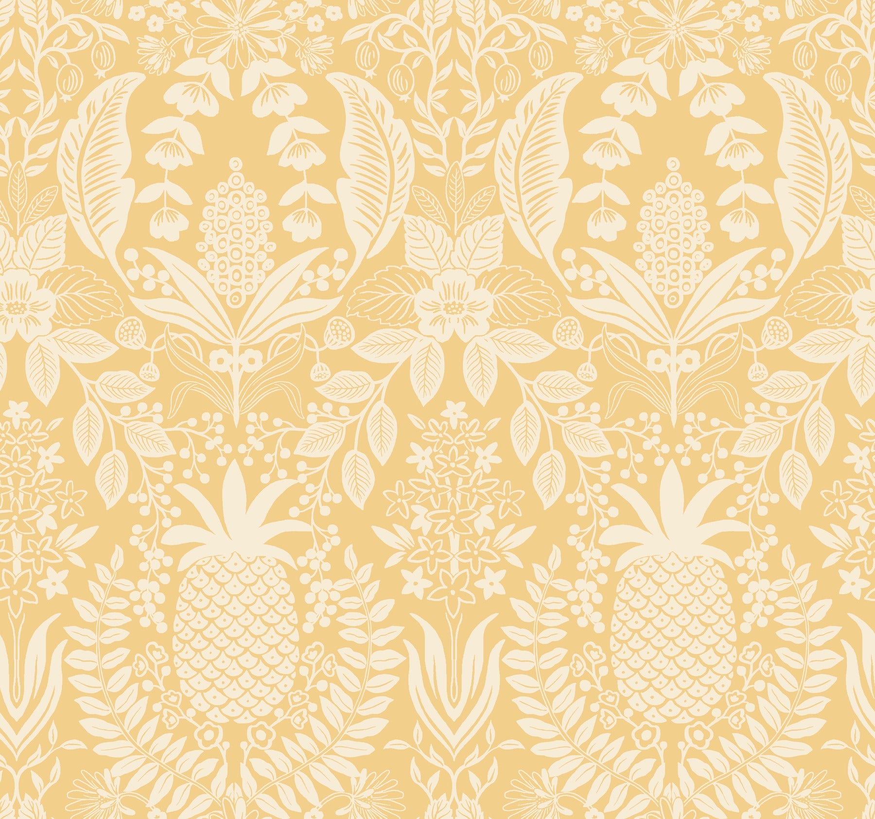 pineapple-damask-wallpaper-yellow-york-wallcoverings-rf7481