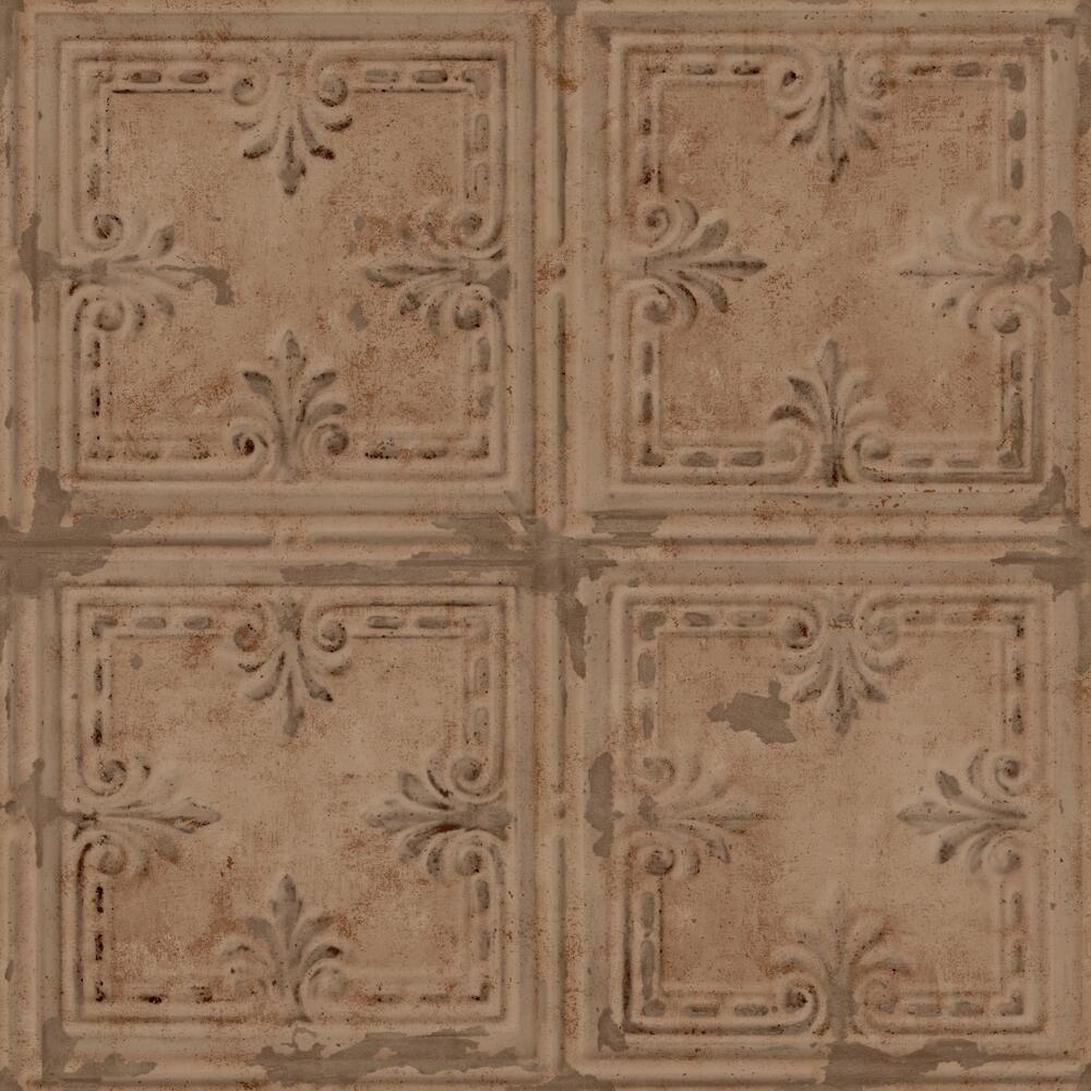 tin-tile-peel-and-stick-wallpaper-copper-york-wallcoverings-rmk11231wp