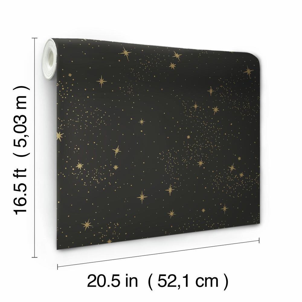 upon-a-star-peel-and-stick-wallpaper-black-york-wallcoverings-rmk11318wp