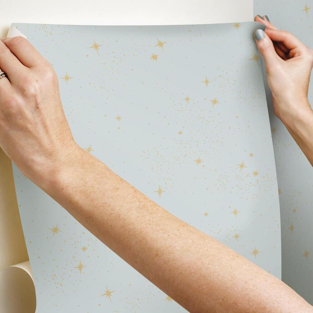 upon-a-star-peel-and-stick-wallpaper-blue-york-wallcoverings-rmk11320wp