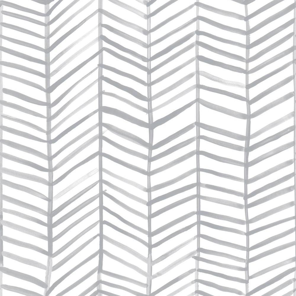 cat-coquillette-herringbone-peel-stick-wallpaper-gray-york-wallcoverings-rmk11631wp