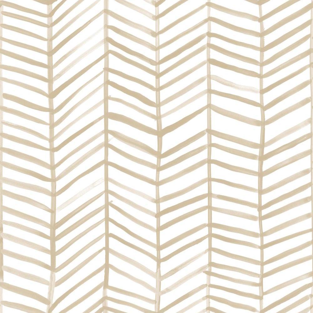 cat-coquillette-herringbone-peel-stick-wallpaper-tan-york-wallcoverings-rmk11634wp