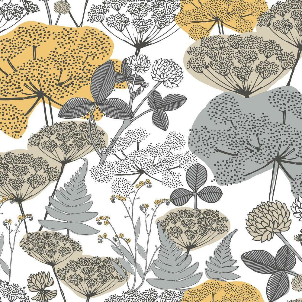 finlayson-niittypolku-peel-and-stick-wallpaper-yellow-york-wallcoverings-rmk11535rl