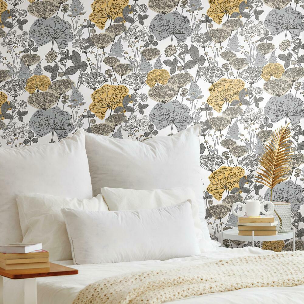 finlayson-niittypolku-peel-and-stick-wallpaper-yellow-york-wallcoverings-rmk11535rl