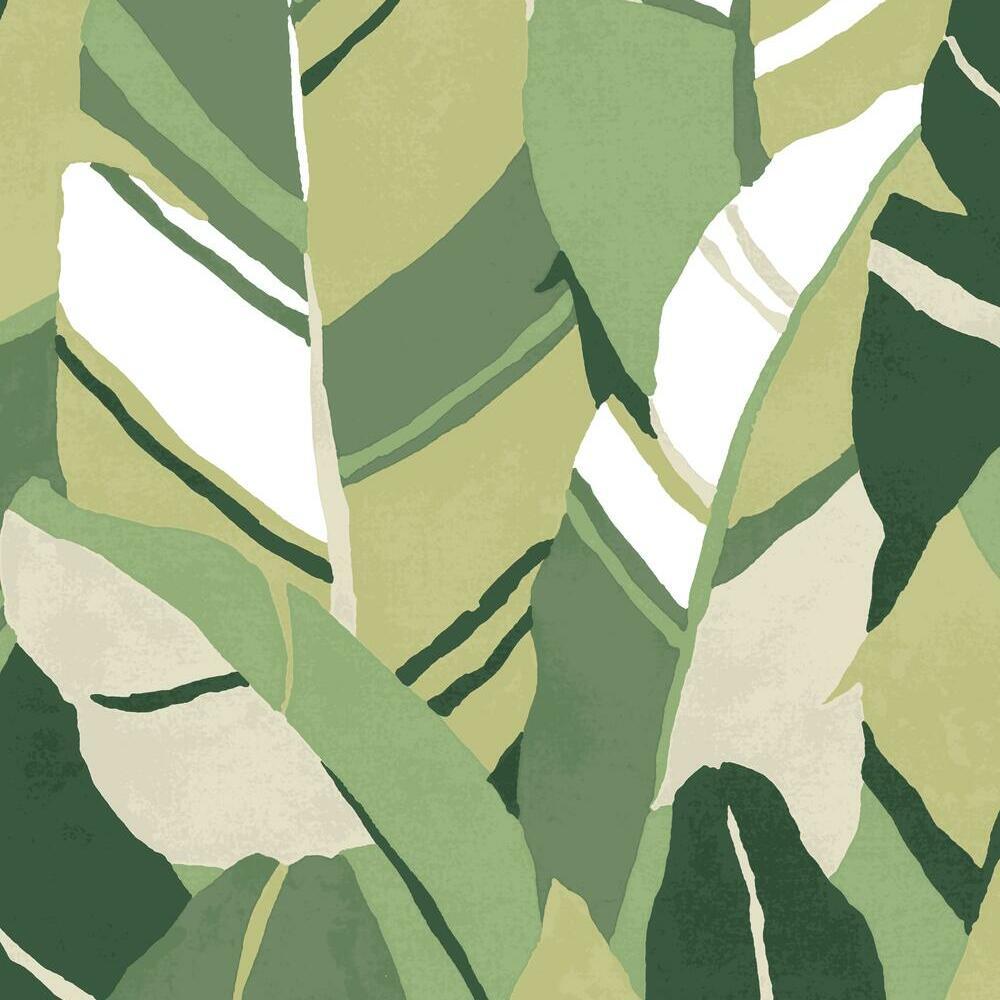 Hearts of Palm Peel and Stick Wallpaper - Green - York Wallcoverings - RMK11573RL