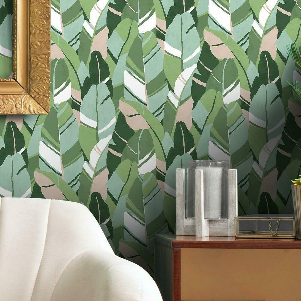 hearts-of-palm-peel-and-stick-wallpaper-turquoise-york-wallcoverings-rmk11574rl