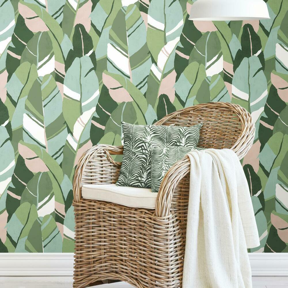 hearts-of-palm-peel-and-stick-wallpaper-turquoise-york-wallcoverings-rmk11574rl