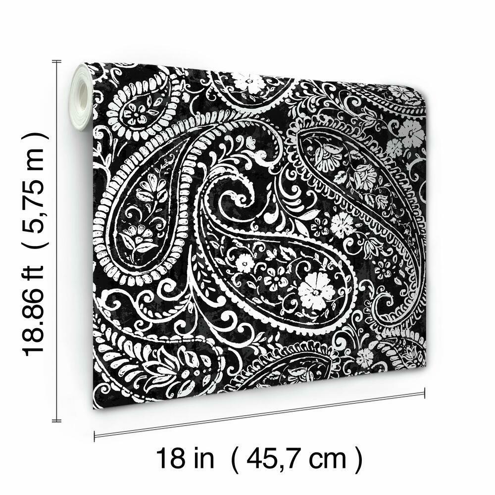 paisley-prince-peel-and-stick-wallpaper-black-york-wallcoverings-rmk11582rl