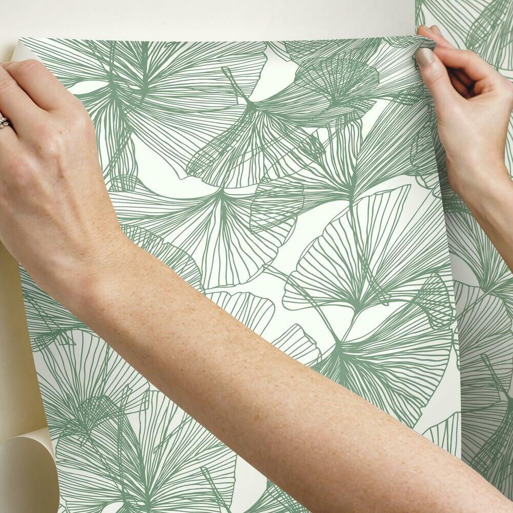 ginkgo-leaves-peel-and-stick-wallpaper-green-york-wallcoverings-rmk11603wp