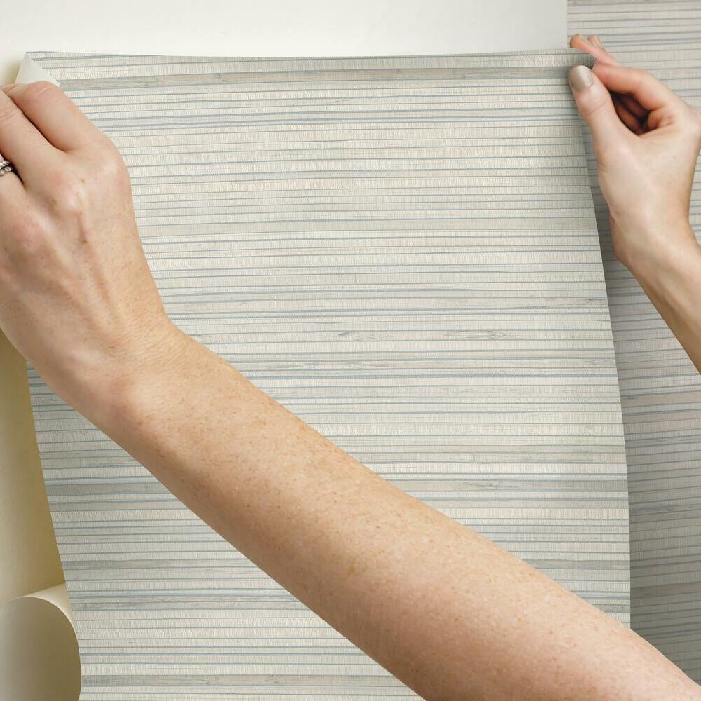 faux-bamboo-grasscloth-peel-and-stick-wallpaper-taupe-york-wallcoverings-rmk11669rl