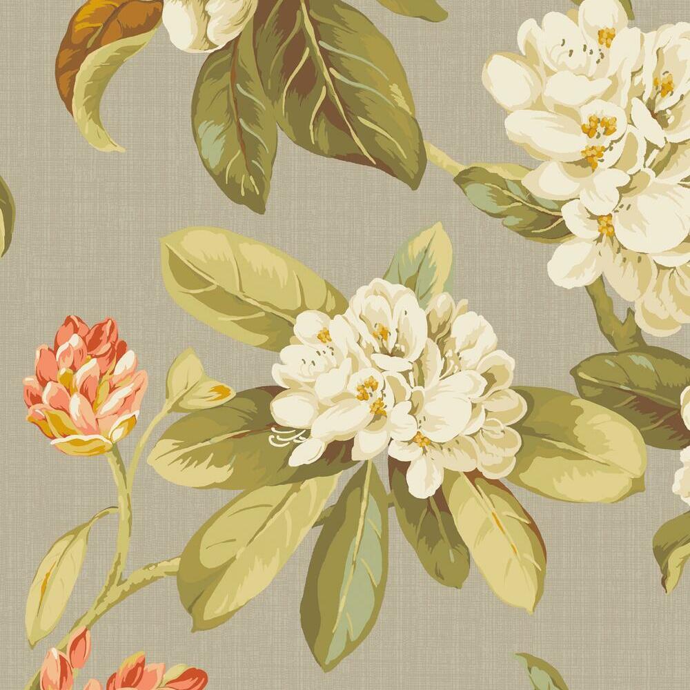 Waverly Live Artfully Peel and Stick Wallpaper - Taupe - York Wallcoverings - RMK11883RL