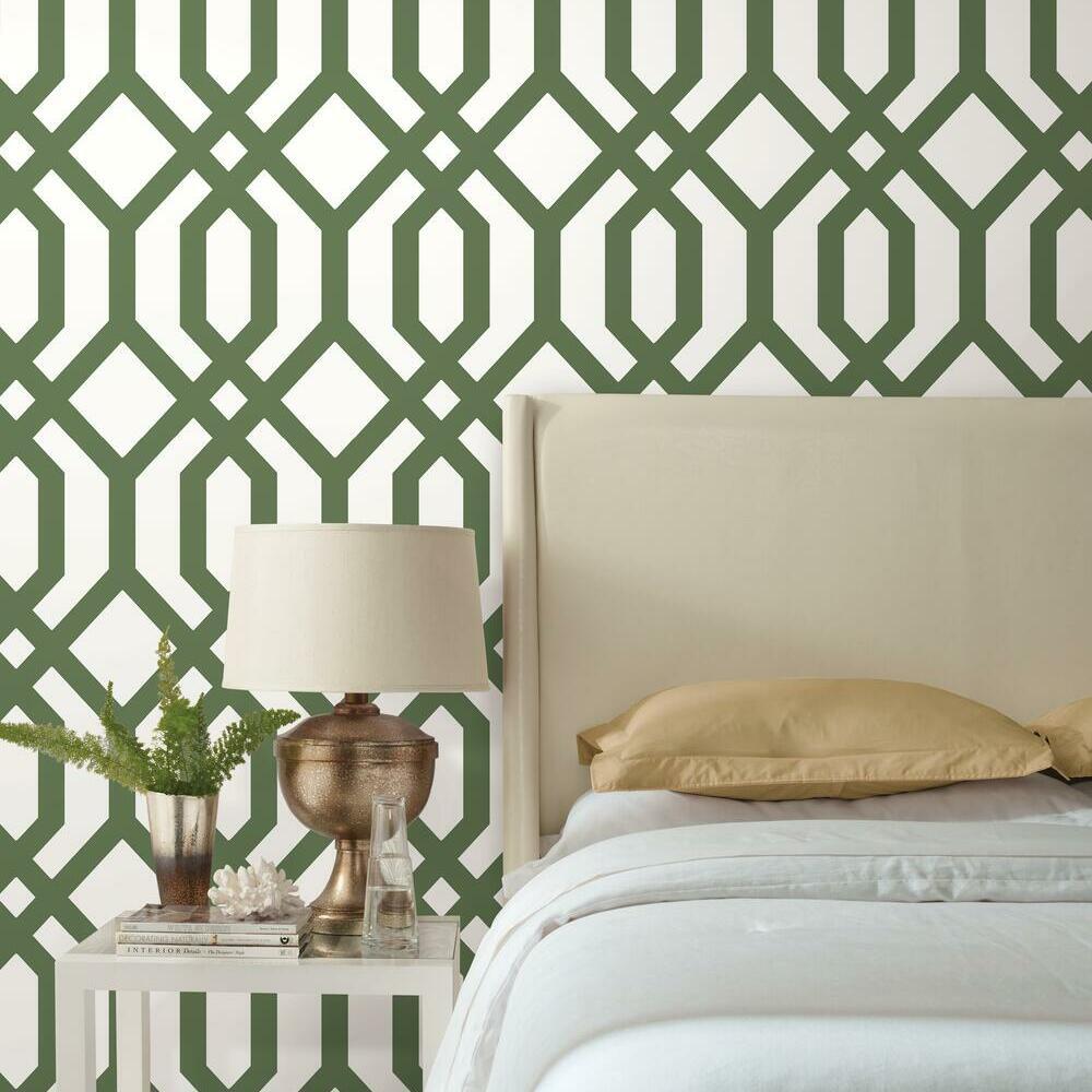 gazebo-lattice-peel-and-stick-wallpaper-green-york-wallcoverings-rmk12016wp