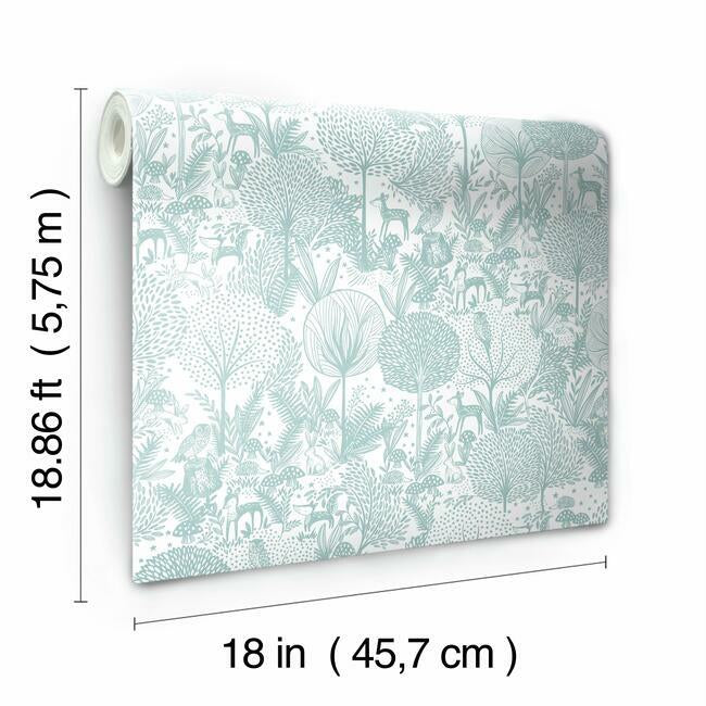 forest-friends-peel-stick-wallpaper-teal-york-wallcoverings-rmk12074rl