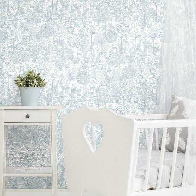 forest-friends-peel-stick-wallpaper-blue-york-wallcoverings-rmk12075rl