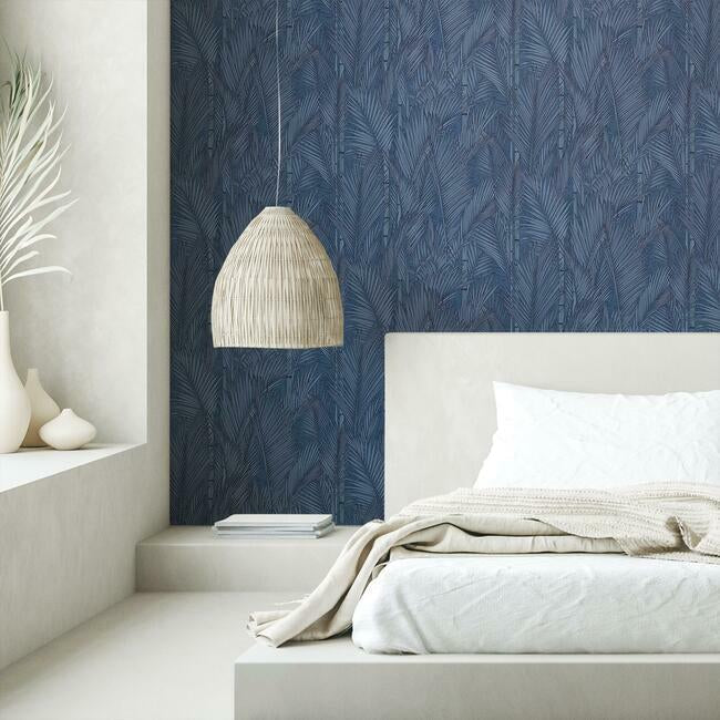 swaying-fronds-peel-stick-wallpaper-navy-york-wallcoverings-rmk12104wp