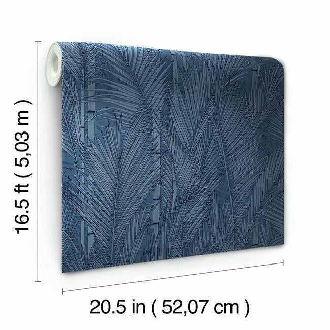 swaying-fronds-peel-stick-wallpaper-navy-york-wallcoverings-rmk12104wp