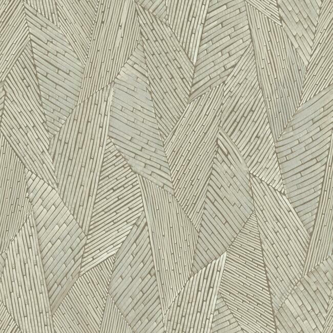 Woven Reed Stitch Peel & Stick Wallpaper - Brown - York Wallcoverings - RMK12111WP