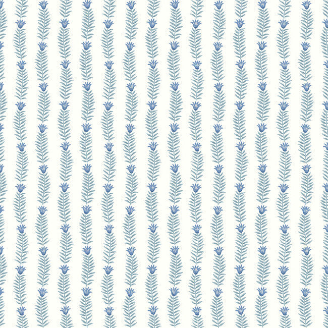 Eden Wallpaper - Indigo - York Wallcoverings - RP7341