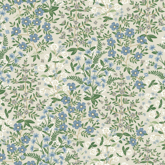 Wildwood Garden Wallpaper - Linen - York Wallcoverings - RP7375