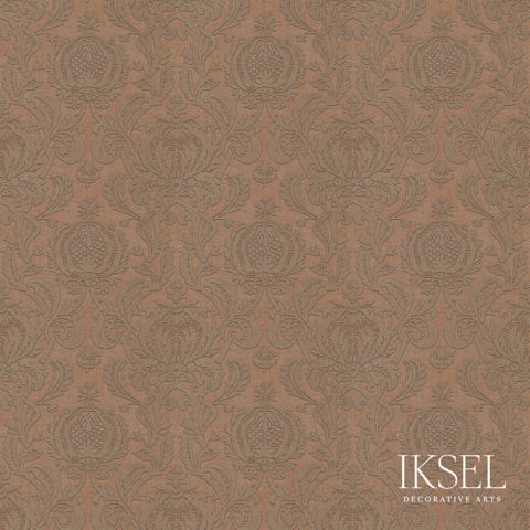 POMEGRANATE-DAMASK-MOKA-TAUPE-SCHUMACHER-RW402CR48