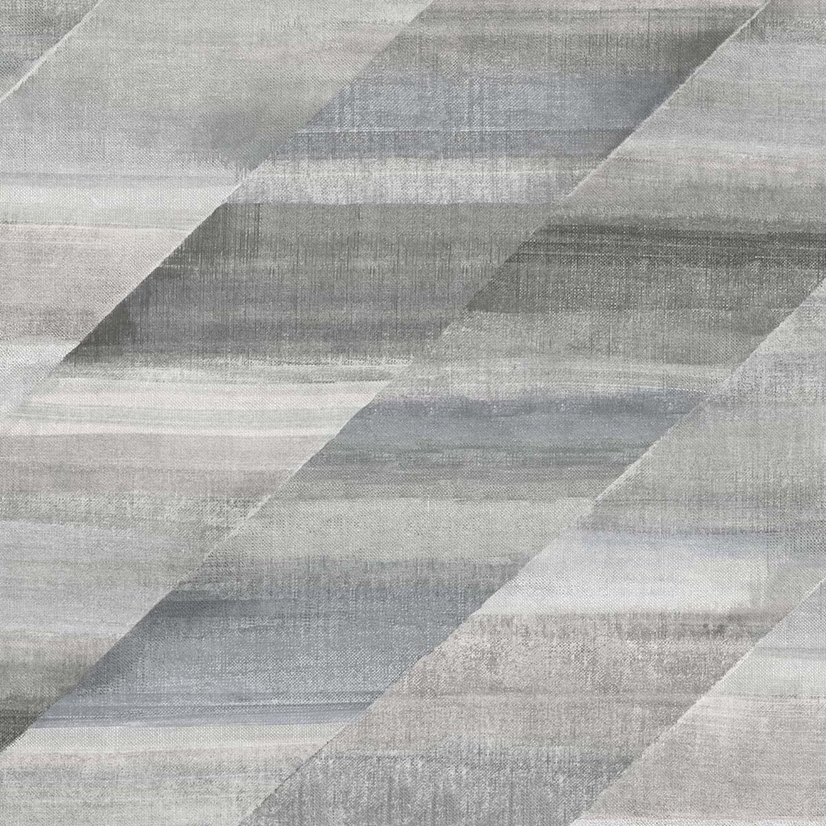 Seabrook Designs RY30310 Boho Rhapsody Rainbow Diagonals  Wallpaper Cinder Gray and Slate