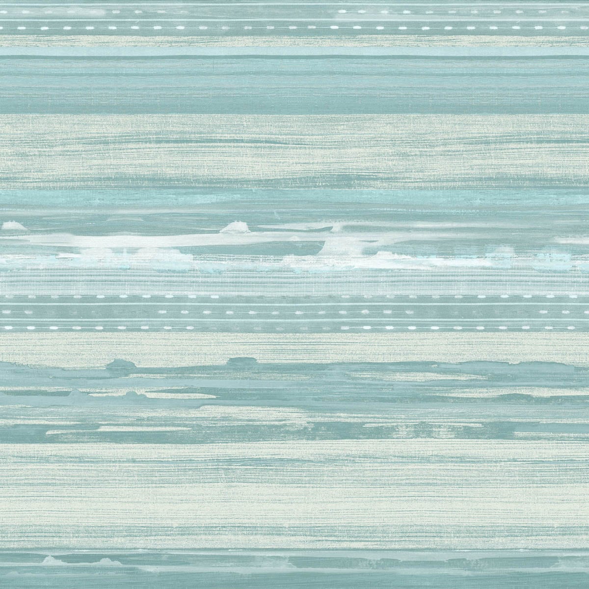 Seabrook Designs RY31304 Boho Rhapsody Horizon Brushed Stripe  Wallpaper Teal, Seafoam, and Ivory