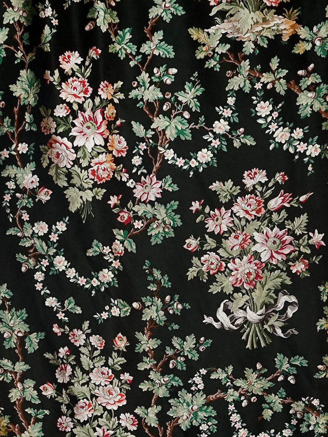 La Belle Jardiniere - Black Cerise - Scalamandre Fabric