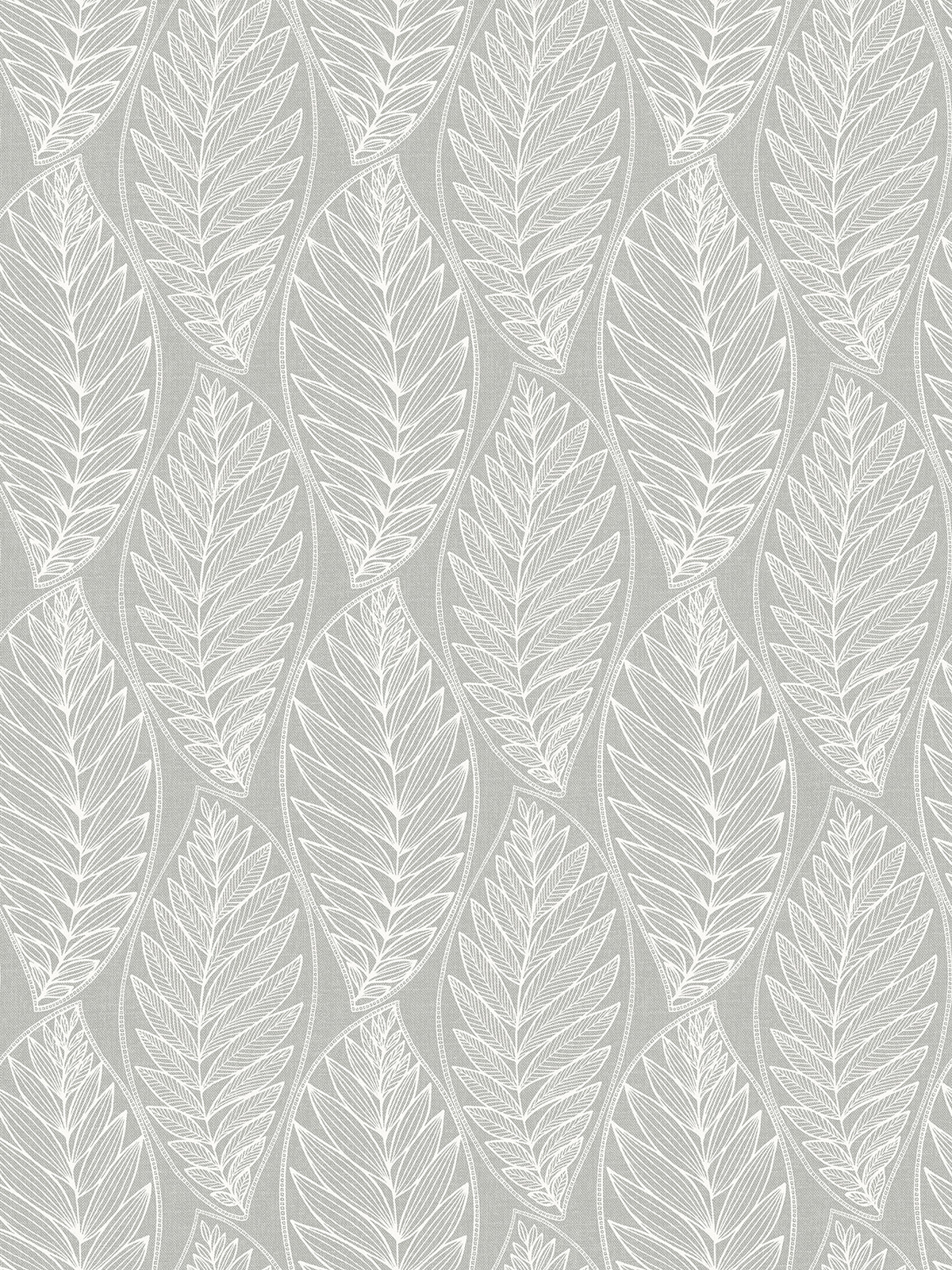 Seabrook Designs SC20308 Summer House Kira Leaf Husk  Wallpaper Harbor Grey