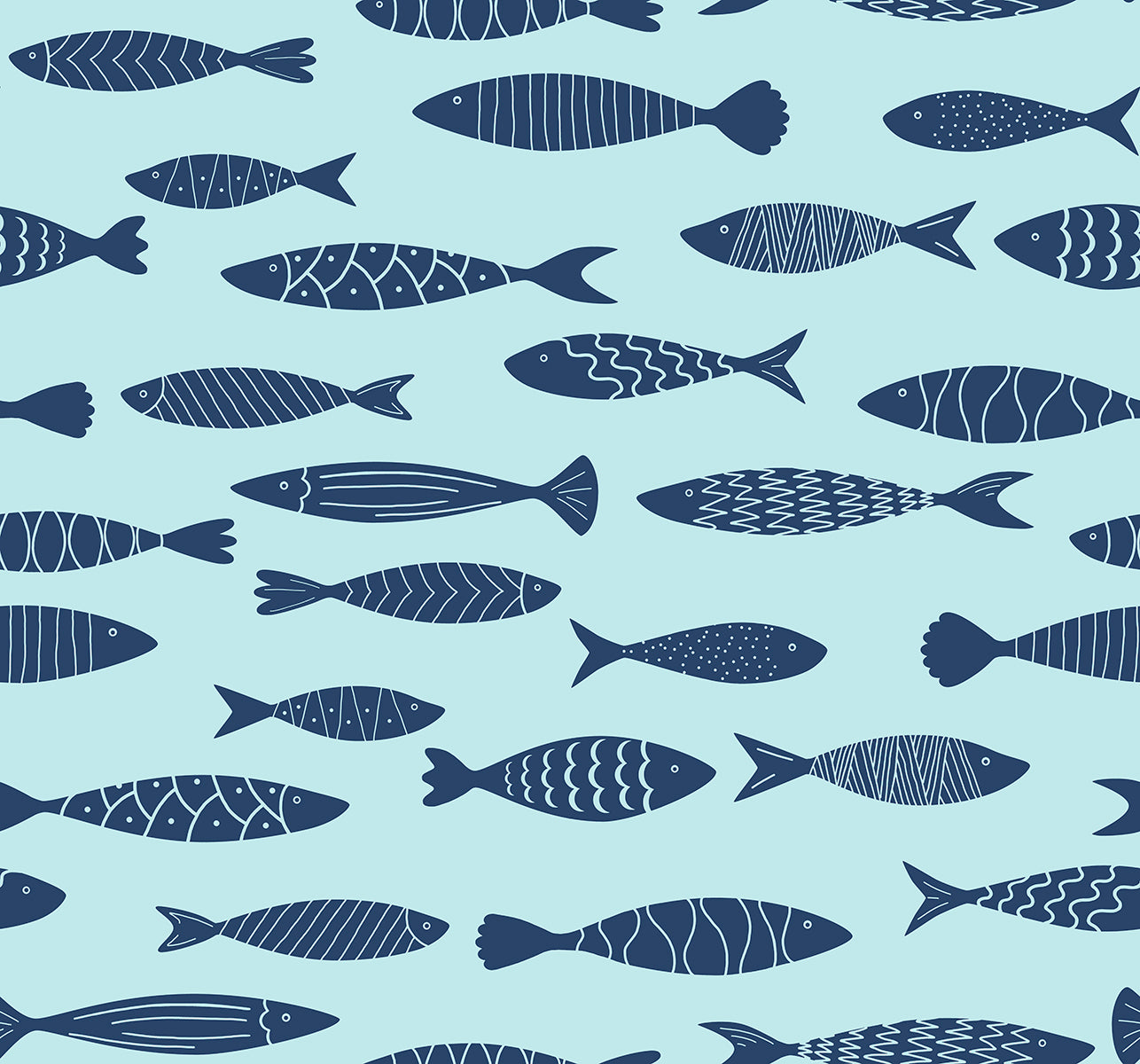 Seabrook Designs SC21502 Summer House Bay Fish  Wallpaper Bahama