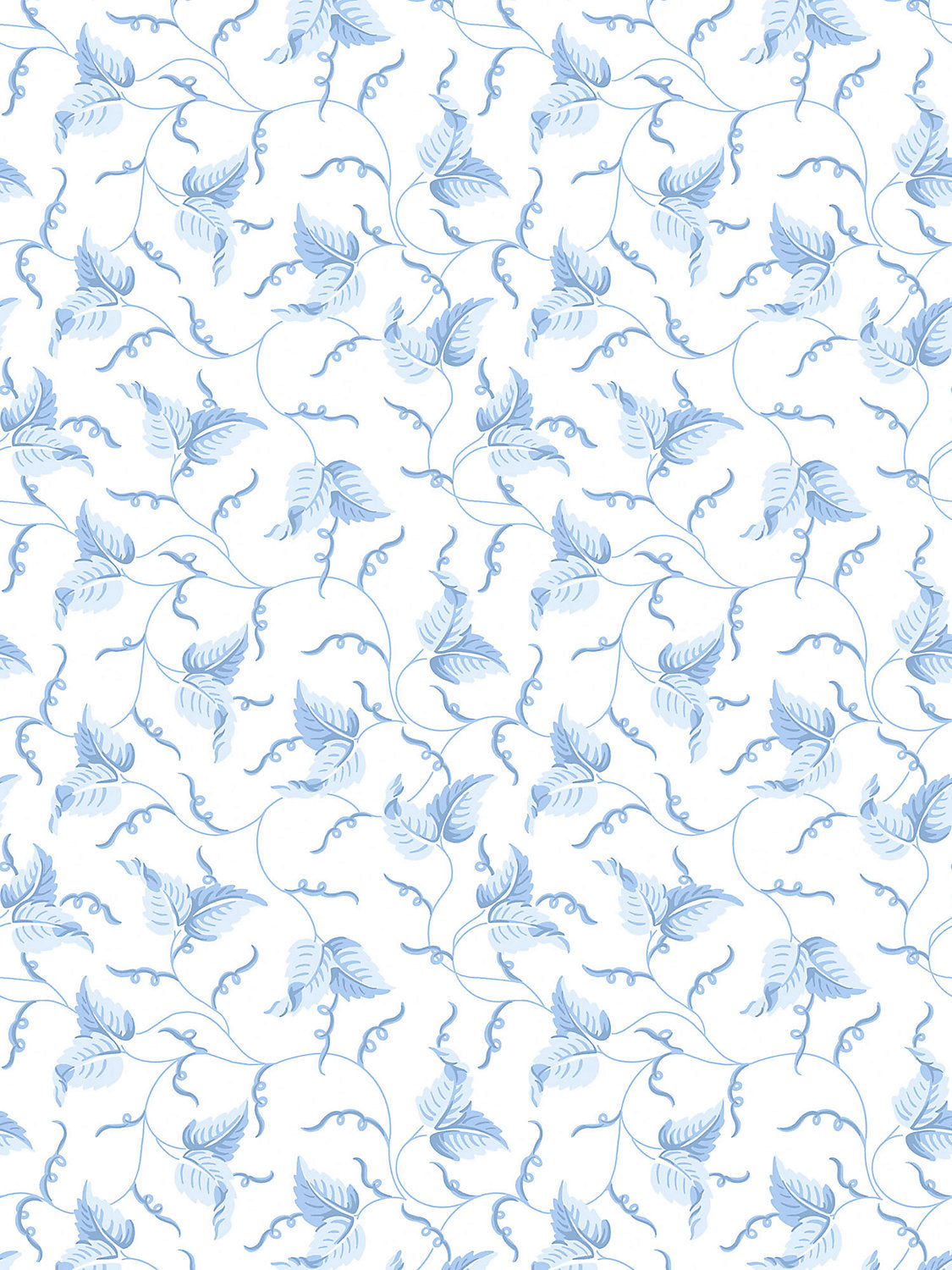 Angle Leaf Wallcovering - Blue Jay