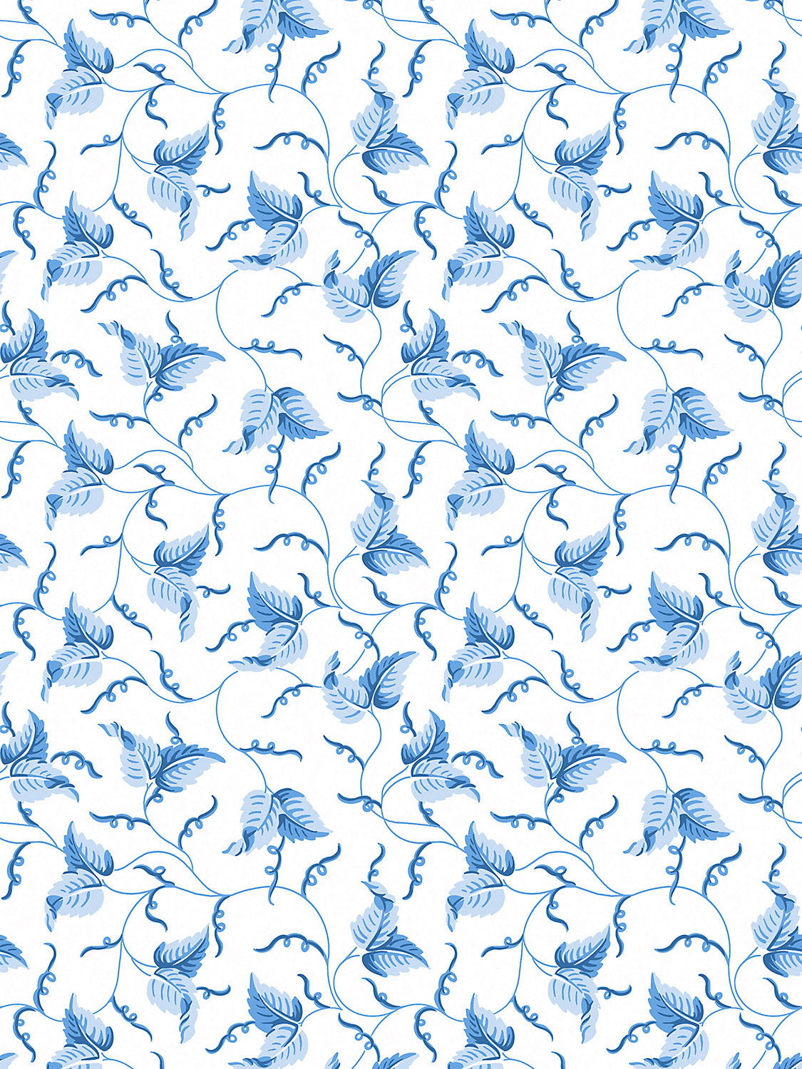 Angle Leaf Wallcovering - Cobalt - Scalamandre Wallpaper