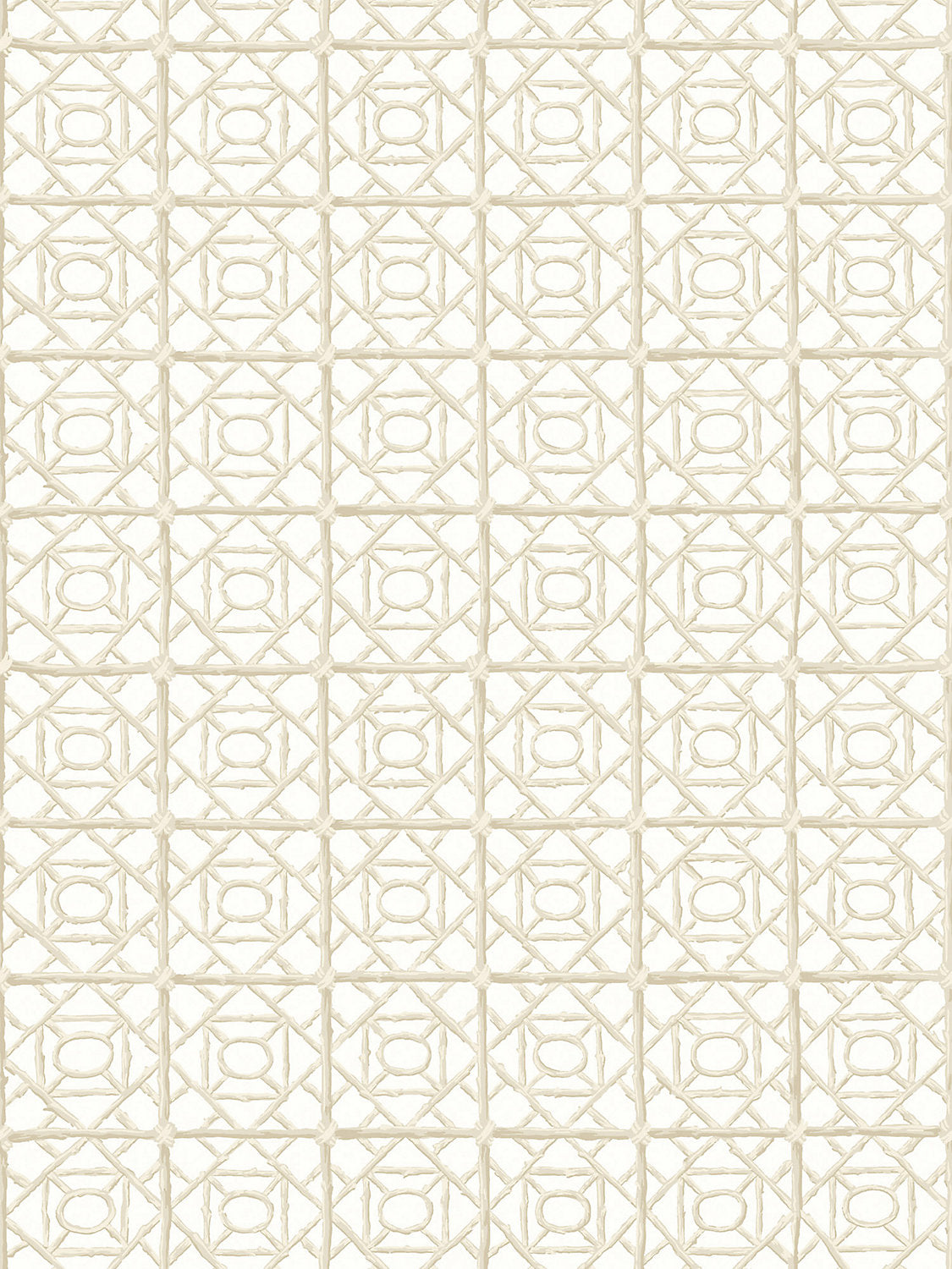 Ormond Fret Wallcovering - Oak - Scalamandre Wallpaper