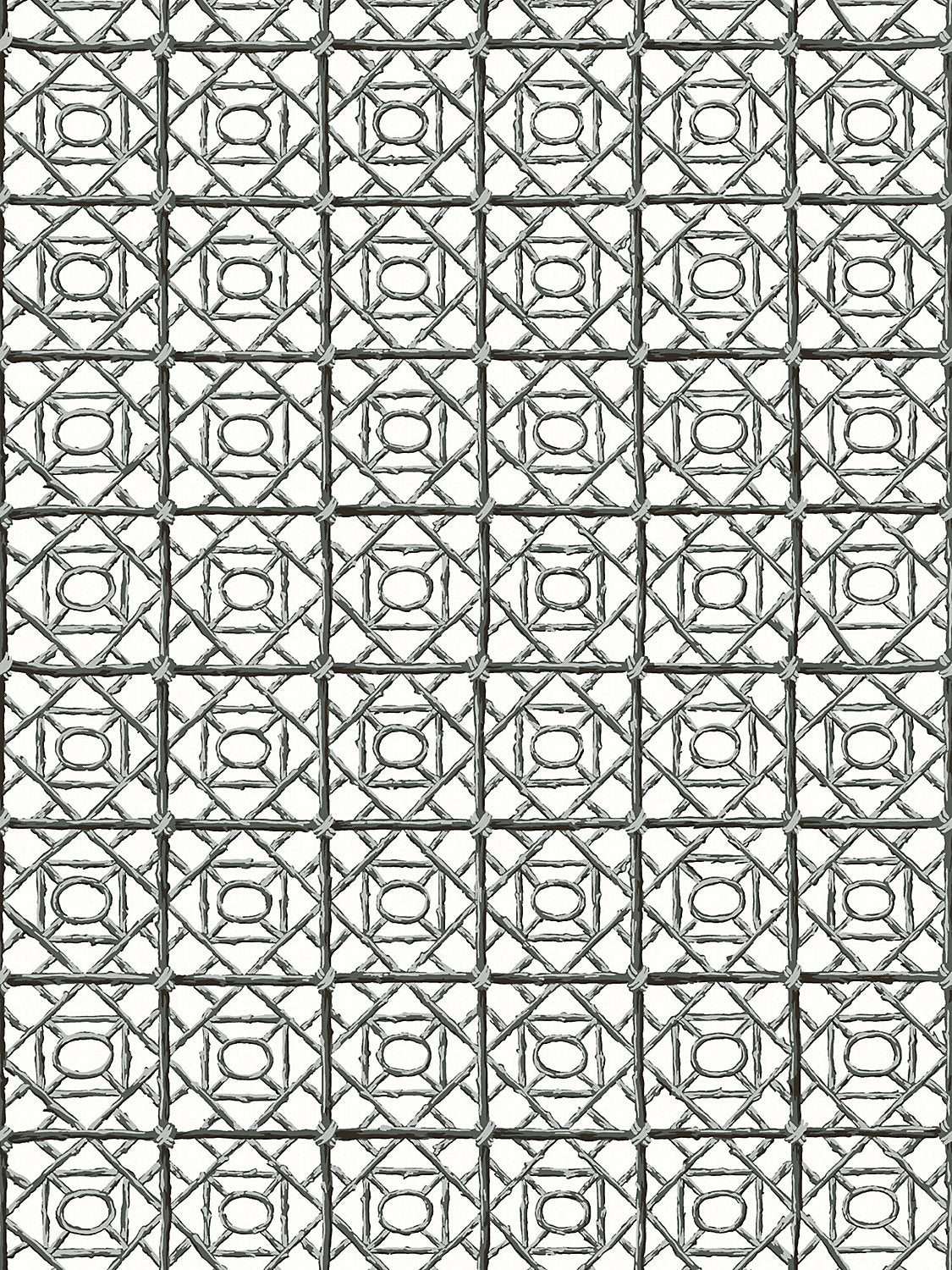 Ormond Fret Wallcovering - Charcoal