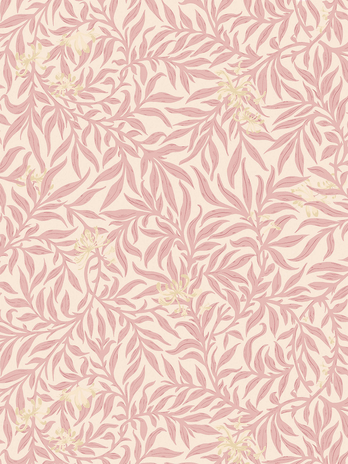 Honeysuckle Wallcovering - Rose - Scalamandre Wallpaper