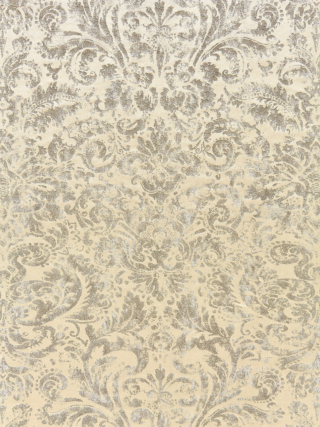 Palladio Velvet Damask - Antique Silver - Scalamandre Fabric